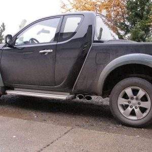 Mitsubishi L200 Typ KAOT Clubcap 2-trg. Endschalldämpfer Sidepipe - 2x115x85 Typ 38