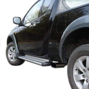 Mitsubishi L200 Typ KAOT Clubcap 2-trg. Endschalldämpfer Sidepipe - 160x80 Typ 50
