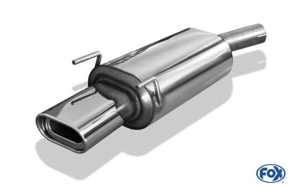 Opel Corsa B Endschalldämpfer Ø60mm - 135x80 Typ 53