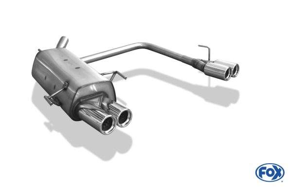 Opel Corsa C Endschalldämpfer Ausgang rechts/links - 2x76 Typ 13 rechts/links