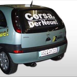 Opel Corsa C Endschalldämpfer Ausgang rechts/links - 115x85 Typ 33 rechts/links