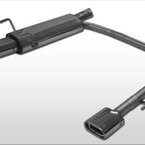 Opel Astra F-CC Endschalldämpfer Ausgang rechts/links 3-Punkt-Aufhängung - 135x80 Typ 53 rechts/links
