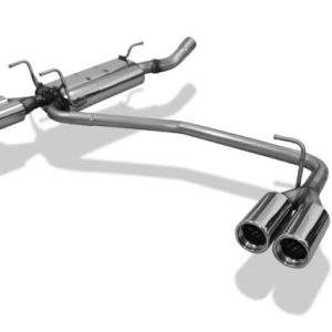 Opel Astra F Caravan Endschalldämpfer rechts/links 3-Punkt Aufhängung Ø63,5mm - 2x80 Typ 13 rechts/links