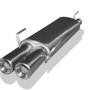 Opel Astra F-CC Endschalldämpfer 3-Punkt-Aufhängung - 2x80 Typ 13