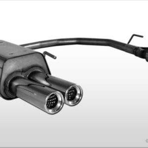 Opel Zafira F75/T98 Endschalldämpfer Ausgang rechts/links Ø63,5mm - 2x80 Typ 13 rechts/links