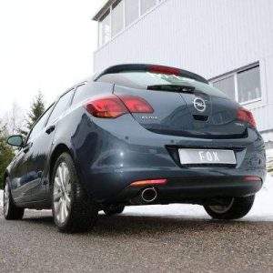 Opel Astra J Limousine Endschalldämpfer quer Ausgang links - 140x90 Typ 32