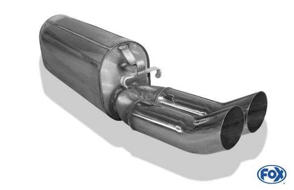 Opel Calibra A/ Calibra A 4x4 Endschalldämpfer Ø50mm - 2x76 Typ 18