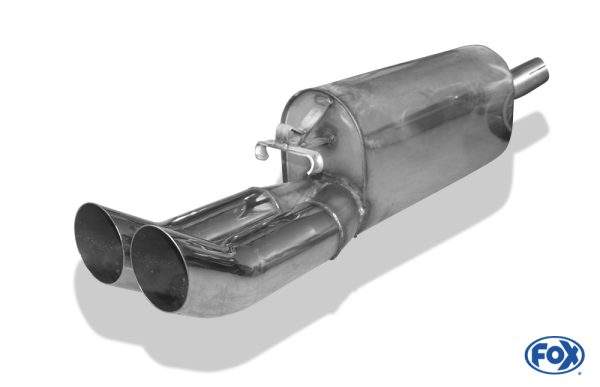 Opel Calibra A/ Calibra A 4x4 Endschalldämpfer Ø50mm - 2x76 Typ 18 – Bild 2