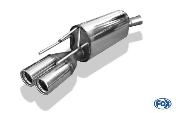 Opel Calibra A Endschalldämpfer Ø 63,5mm - 2x76 Typ 13