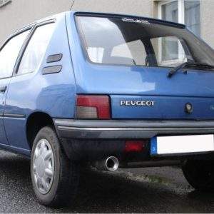 Peugeot 205 Endschalldämpfer quer Ausgang rechts/links - 1x90 Typ 13 rechts/links