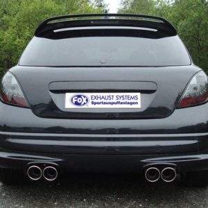 Peugeot 207 RC Endschalldämpfer Ausgang rechts/links - 2x90 Typ 16 rechts/links