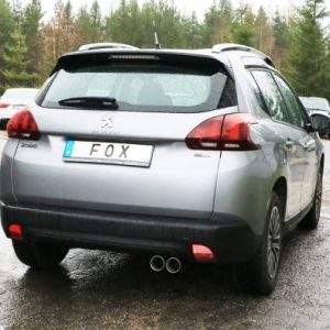 Peugeot 2008 Endschalldämpfer - 2x80 Typ 25