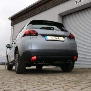 Peugeot 2008 Endschalldämpfer Ausgang rechts/links - 145x65 Typ 59 rechts/links