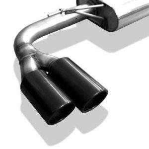 Audi A3 - 8V Sportback Endschalldämpfer einseitig - 2x80 Typ 25 schwarz emalliert