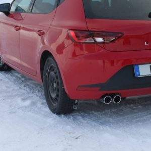 Seat Leon 5F - Einzelradaufhängung Endschalldämpfer einseitig - 2x80 Typ 16