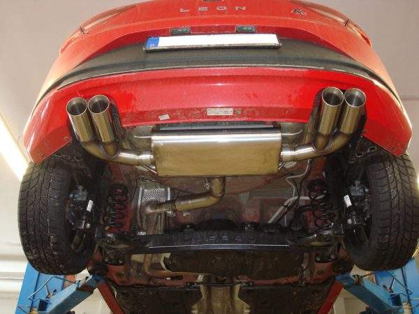 Seat Leon 5F Endschalldämpfer rechts/links - 2x80 type 25 rechts/links – Bild 3