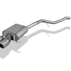 Seat Leon 5F ST - Starre Hinterachse Endschalldämpfer - 2x90 Typ 16