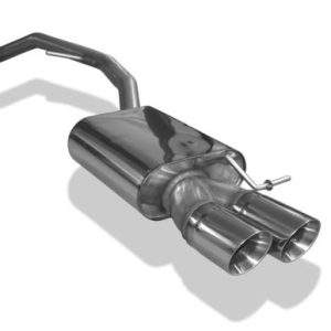 Seat Leon 5F ST - Starre Hinterachse Endschalldämpfer - 2x90 Typ 25