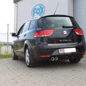 Seat Altea XL 5P - Frontantrieb Endschalldämpfer - 2x80 Typ 17