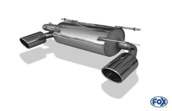 Subaru BRZ/ Toyota GT86 Endschalldämpfer quer Ausgang rechts/links - 129x106 Typ 32 rechts/links – Bild 2