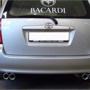 Toyota Corolla E12 Combi Endschalldämpfer Ausgang rechts/links - 2x80 Typ 13 rechts/links