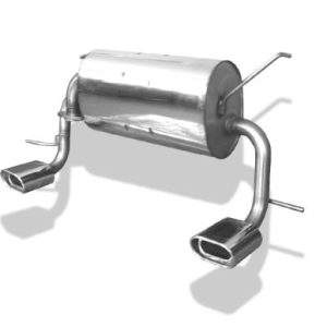 Toyota MR2 Typ W3 Endschalldämpfer quer Ausgang rechts/links - 135x80 Typ 53 rechts/links