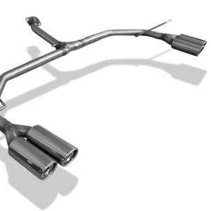 Toyota RAV 4 IV Endrohrsystem rechts/links passend auf FOX-Mittelschalldämpfer - 2x80 Typ 17 rechts/links