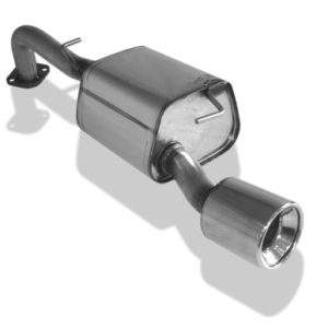 Toyota Yaris XP9 TS Endschalldämpfer einseitig passend an original Stoßstange - 1x100 Typ 13