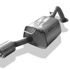 Toyota Yaris XP9 TS Endschalldämpfer einseitig passend an original Stoßstange - 1x90 Typ 17