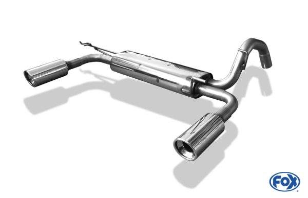 Toyota Yaris XP9F Endschalldämpfer quer Ausgang rechts/links - 1x90 Typ 17 rechts/links