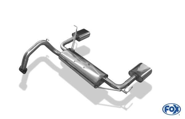 Toyota Yaris XP9F Endschalldämpfer quer Ausgang rechts/links - 150x70 Typ 53 rechts/links – Bild 4