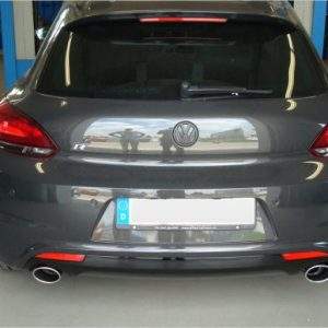 VW Scirocco - 13 - R-Heck Endschalldämpfer Ausgang rechts/links - 115x85 Typ 32 rechts/links