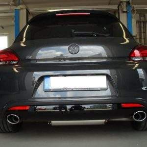 VW Scirocco R - 13 Endschalldämpfer Ausgang rechts/links - 115x85 Typ 32 rechts/links