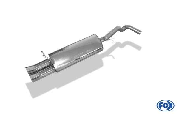 VW Golf IV Endschalldämpfer - 2x63 Typ 28 – Bild 2