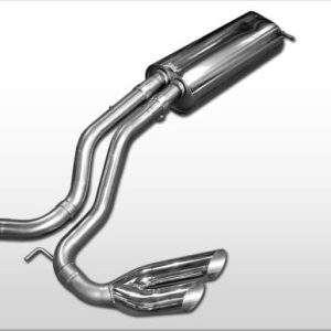 VW Golf IV 3-türig Endschalldämpfer Side Pipe - 2x70 Typ 10 Ausgang auf Fahrerseite