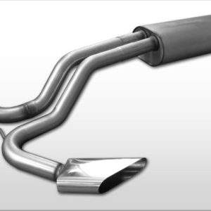 VW Golf IV 3-türig Endschalldämpfer Side Pipe - 130x50 Typ 50 Ausgang auf Fahrerseite