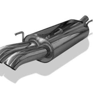 VW Golf IV Cabriolet Endschalldämpfer - 2x63 Typ 28