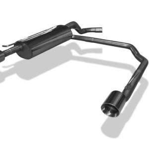 VW Golf IV Endschalldämpfer Ausgang rechts/links Ø63,5mm - 1x90 Typ 25 rechts/links R32 Design