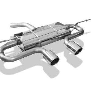 VW Golf V Endschalldämpfer Ausgang mittig R32-Design - 2x90 Typ 16 mittig
