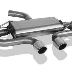 VW Golf VI Endschalldämpfer Ausgang mittig R32-Design - 2x90 Typ 16 mittig