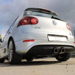 VW Golf V R32 Endschalldämpfer Ausgang mittig - 2x100 Typ 16