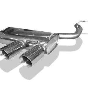 VW Golf V R32 Endschalldämpfer Ausgang mittig - 2x100 Typ 25