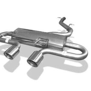 VW Golf VI R 4motion Endschalldämpfer Ausgang mittig - 2x90 Typ 16