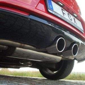 VW Golf VI R 4motion Endschalldämpfer Ausgang mittig - 2x100 Typ 16