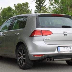 VW Golf VII - mit starrer Hinterachse Endschalldämpfer einseitig - 2x80 Typ 25