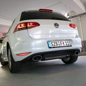 VW Golf VII - mit starrer Hinterachse Endschalldämpfer rechts/links - 160x90 Typ 38 rechts/links