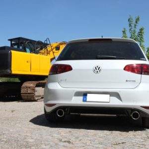 VW Golf VII 4-Motion Endschalldämpfer quer Ausgang rechts/links - 1x100 Typ 16 rechts/links
