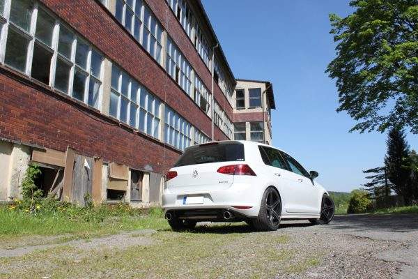 VW Golf VII 4-Motion Endschalldämpfer quer Ausgang rechts/links - 1x100 Typ 16 rechts/links – Bild 2