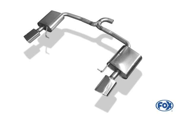 VW Golf VII Variant 4-Motion Endschalldämpfer rechts/links - 145x65 Typ 59 rechts/links – Bild 2