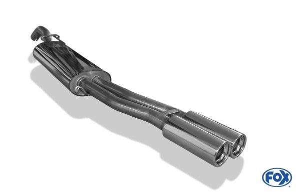 VW Jetta II 19E Endschalldämpfer - 2x80 Typ 13